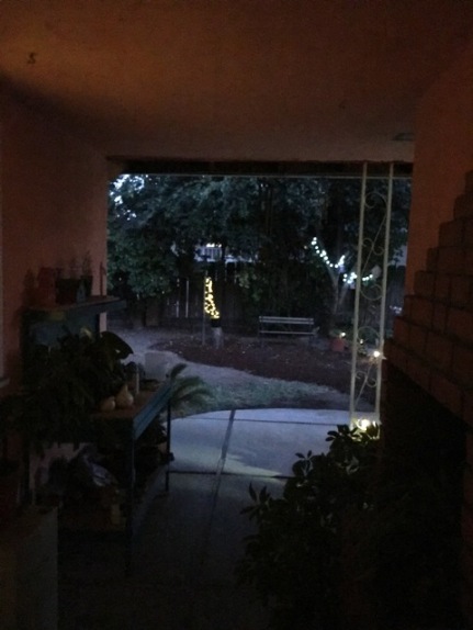 lights seen from patio