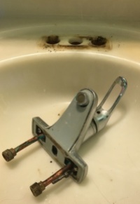 old faucet out