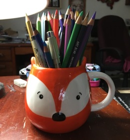 fox pencil holder