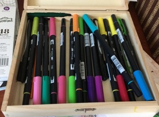 watercolor pens