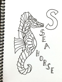 seahorse no color