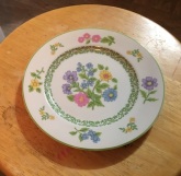 flowered plate
