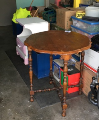 table in garage