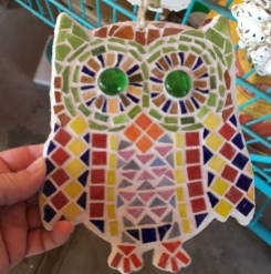 owl with grout